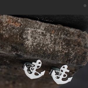 Anchor Stud Earrings